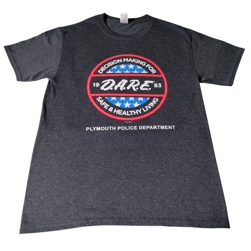 Plymouth PD Decision Making for DARE program Sz Small t-shirt - Imperfect